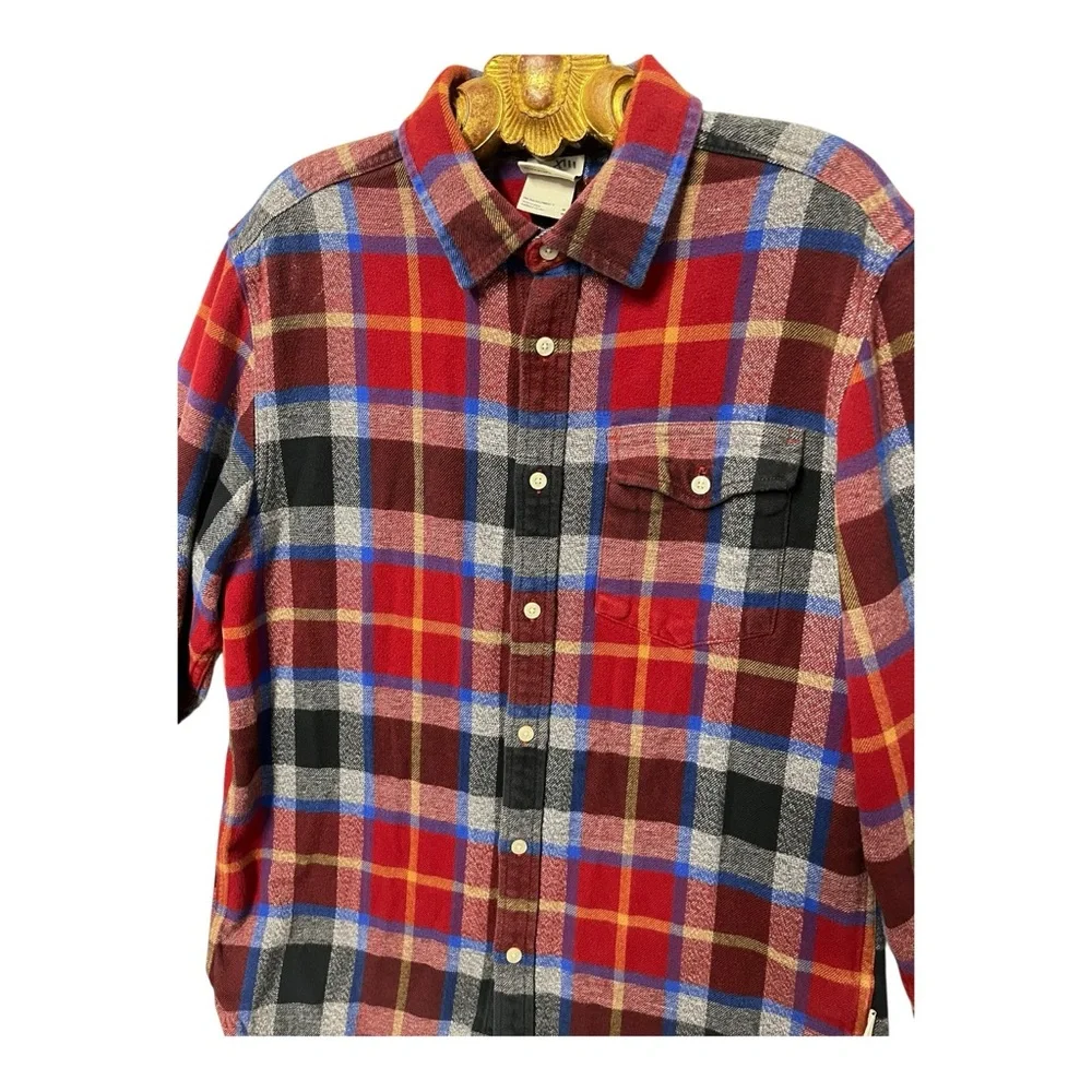 THE NORTH FACE Check Flannel Rugged Outdoors Long Sleeve Shirt Men’s Medium